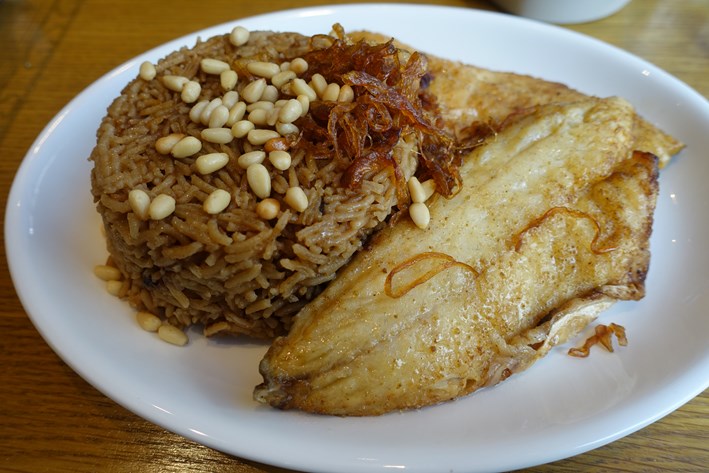 sea bass with rice