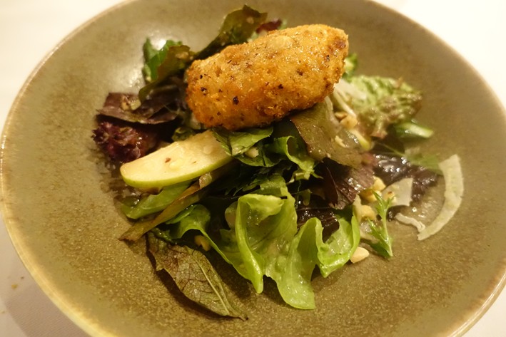 fried cheese salad
