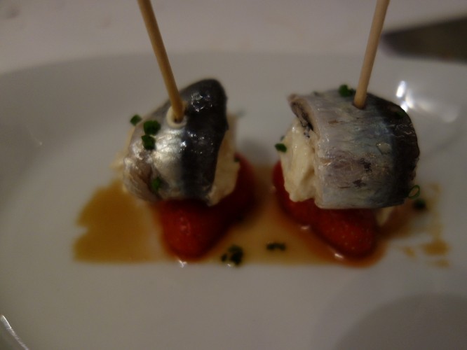 sardine with strawberry