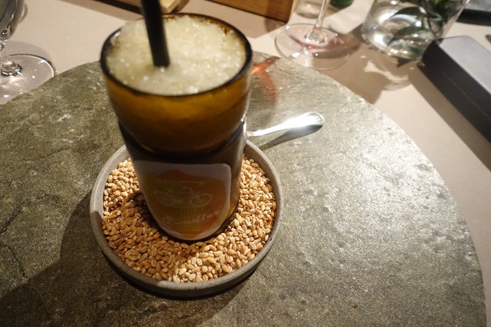 granita with beer palate cleanser