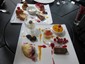 desserts plated
