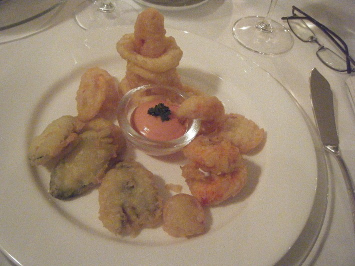 fried squid and shrimps