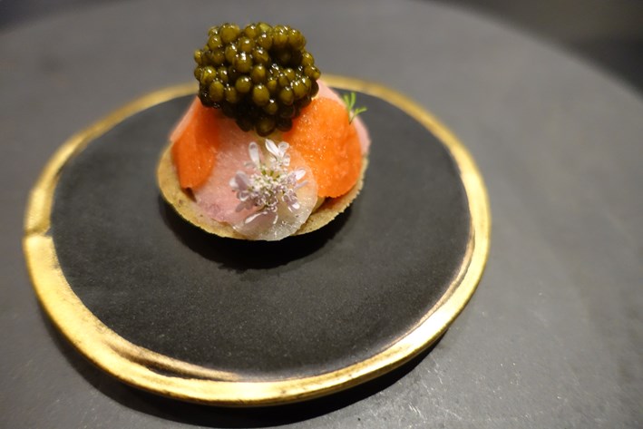 radish and caviar