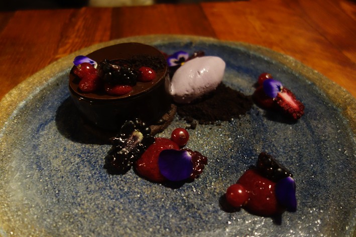 chocolate and berries