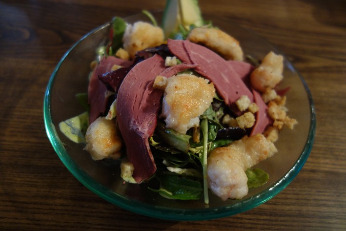 langoustine and duck salad