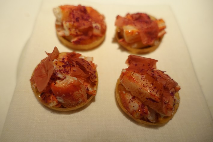 langoustines with roses