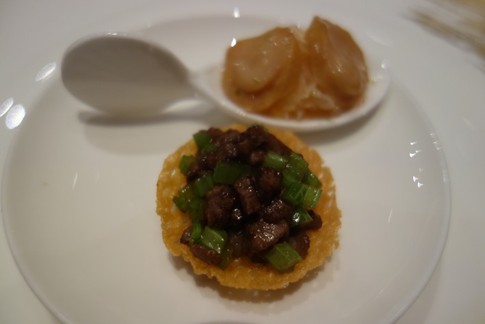 minced beef and chinese celery