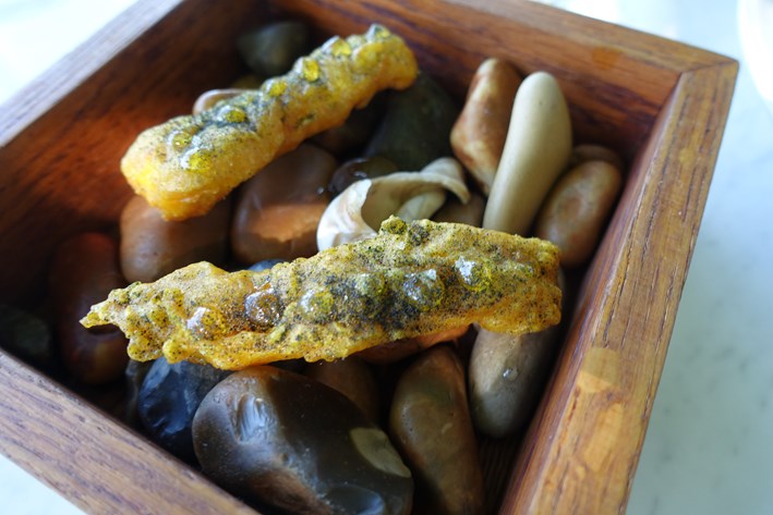 tempura of sea bass