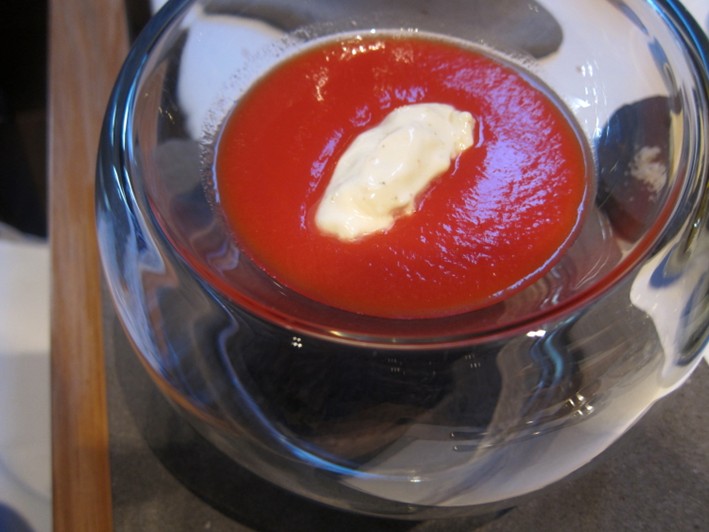 gazpacho with dill