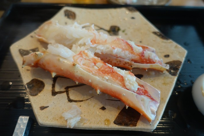crab served in shell