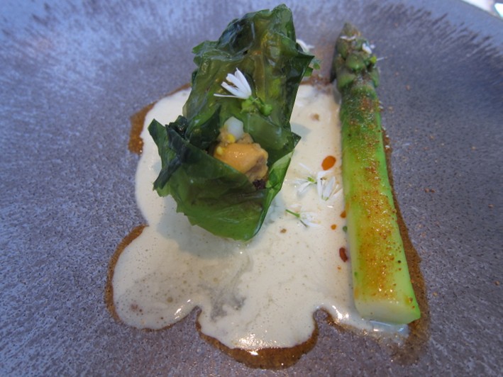 turbot and asparagus