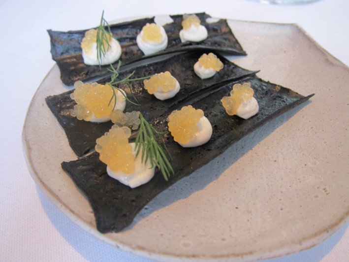 turbot roe and lime