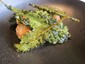 vegetable beignets with crisp kale