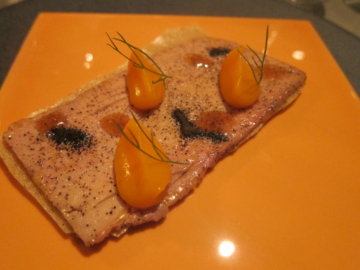 root and foie gras