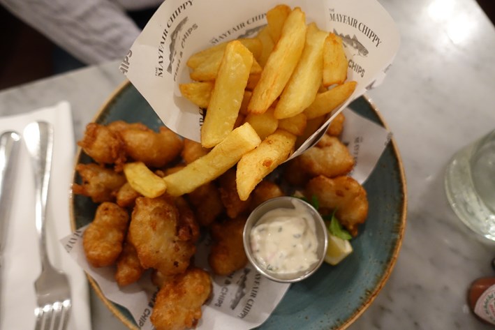scampi and chips