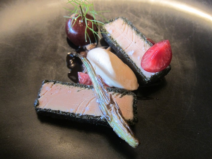 foie gras in liquorice