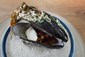 horse mussel with chanterelles