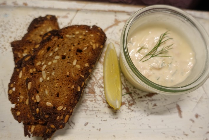 pate with rye crisps