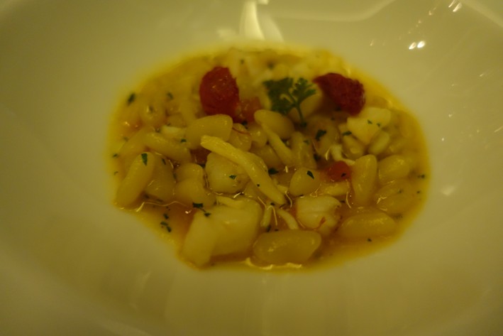 cavatelli pasta with seafood