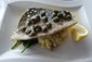 "sea bass" (as described on the menu) or more likely sea bream.