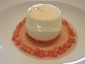 vanilla cream with rhubarb