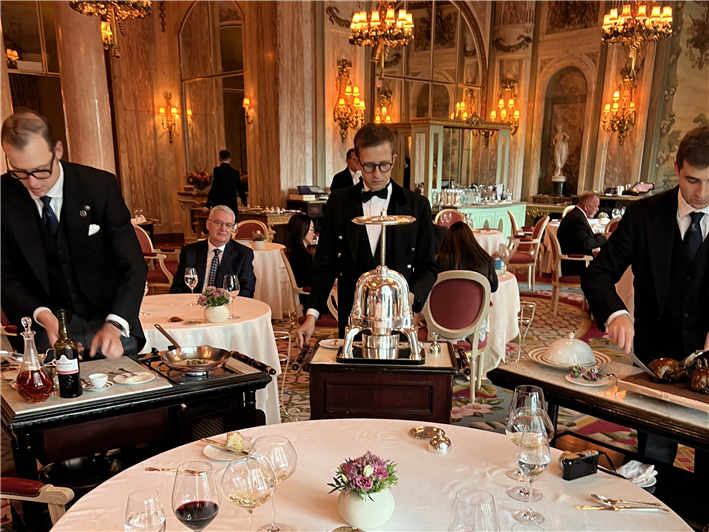 Michael Riddell Chef Ritz review of French restaurant The Ritz in Piccadilly by Andy Hayler in ...