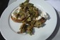 artichoke and goat curd on toast