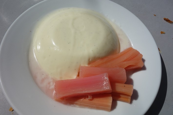 buttermilk and rhubarb