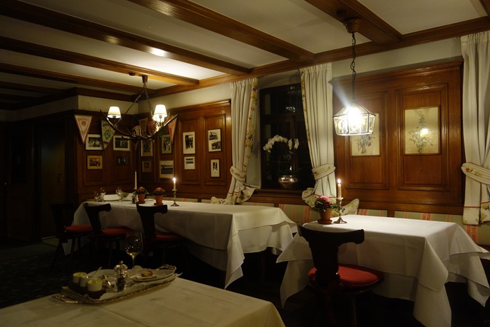 dining room at night