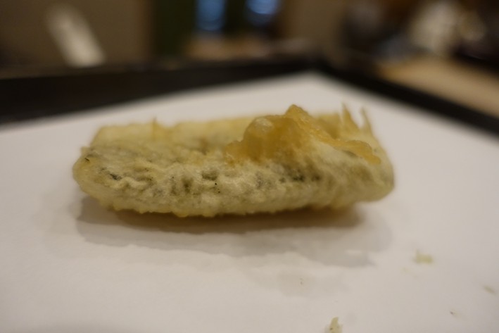 tempura matsutake mushrooms