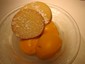 mango sorbet and shortbread