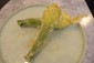 stuffed courgette flower