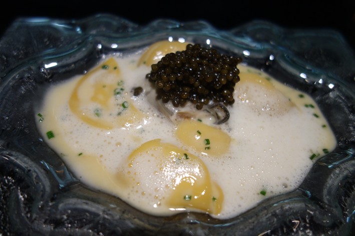 ravioli and caviar