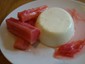 panna cotta with rhubarb